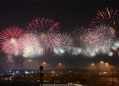 鹿邑县焰火晚会
